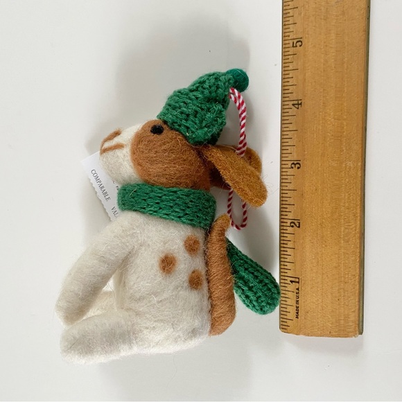 NWT Felted Dog Holiday Ornament J. Crew Factory - Picture 10 of 12